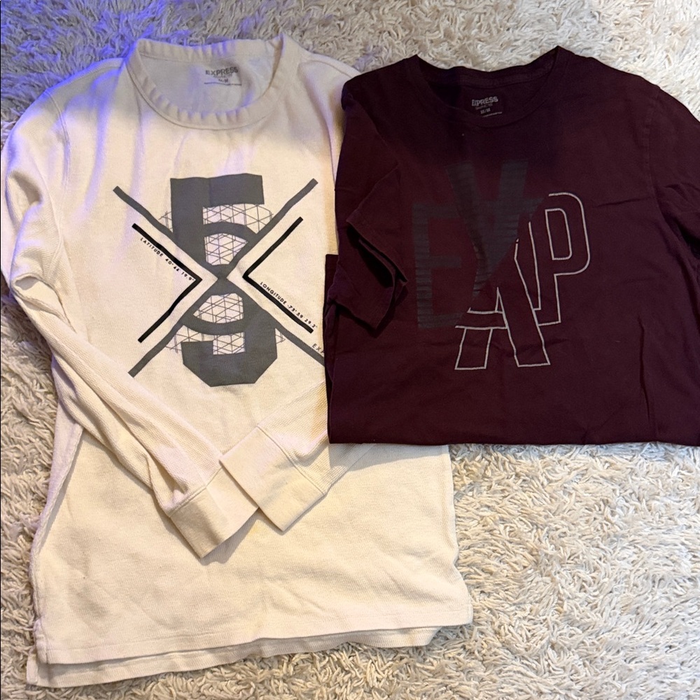2 Men’s shirts from Express size medium